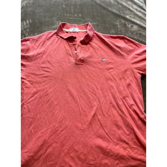 Southern Tide The Skipjack Cotton Polo Shirt Men's 2XL Salmon Pink Short Sleeve - Picture 1 of 5
